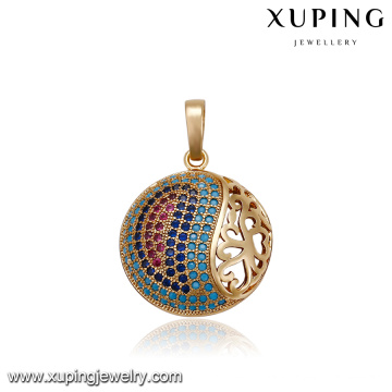 33084 Xuping China atacado colorido bola forma Turquesa pingente com boa oferta de imitação de jóias